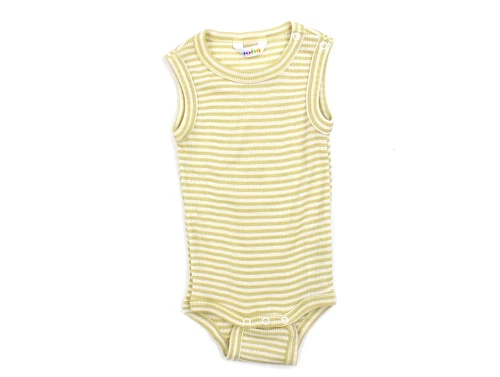 Joha gul stribe body merinould/silke